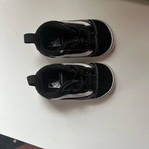 Vans Kids Black and White Sneakers